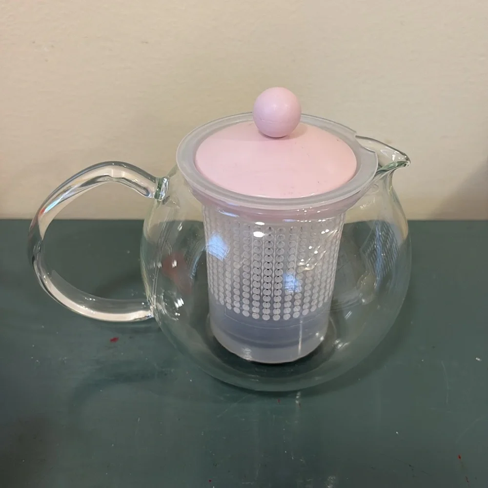 Vintage BODUM Assam Tea Press with Pink Lid and Infuser. - Picture 4 of 6